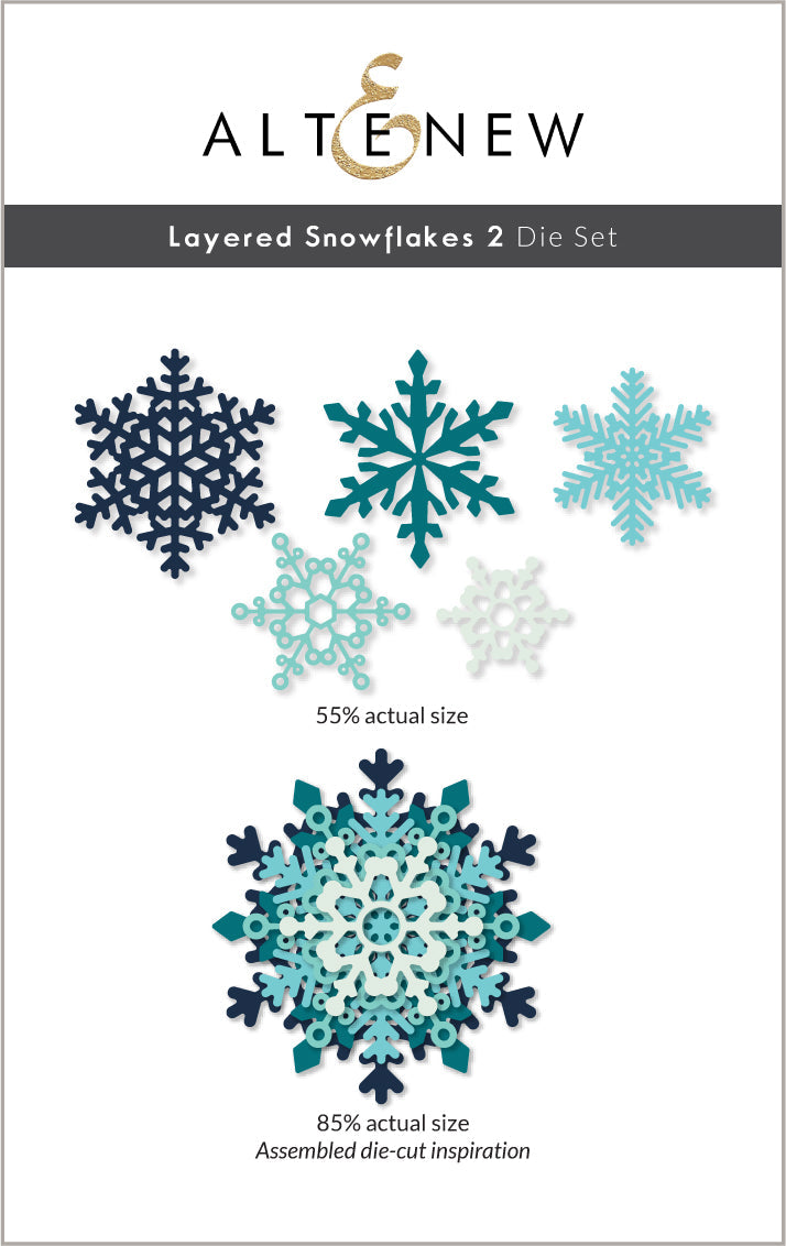 Altenew Dies, "Layered Snowflake 2 Set"