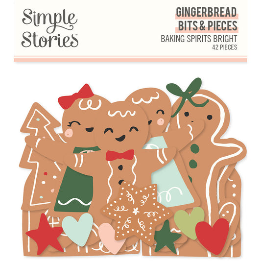 Simple Stories, Die Cuts, "Pepperkaker / Gingerbread"