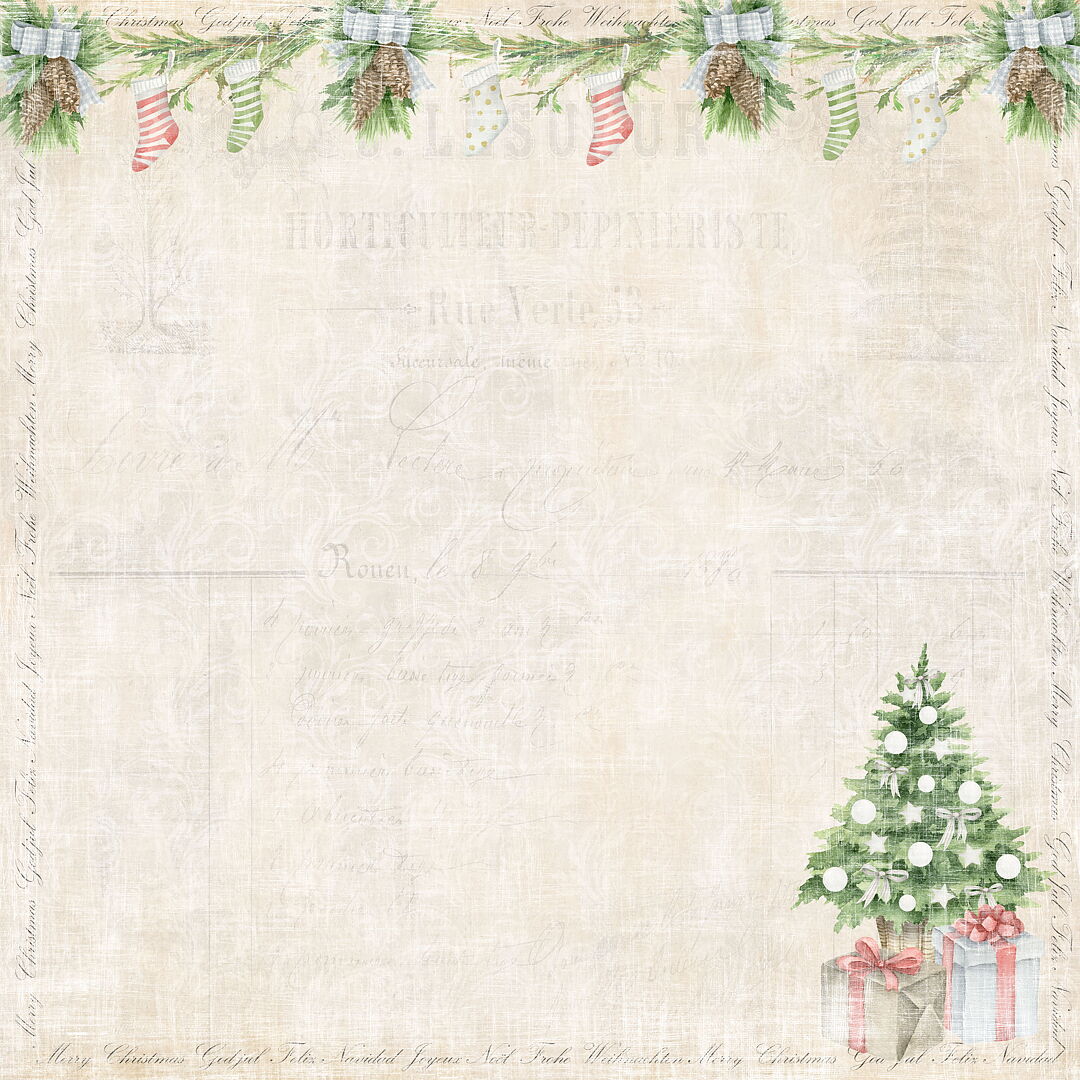 Reprint Hobby Papir "Celebrate Christmas" 8x8