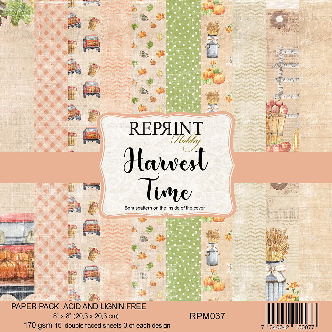 Reprint Hobby Papir "Harvest Time" 8x8