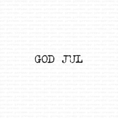 Gummiapan Stempel "God Jul 13100109" (umontert)