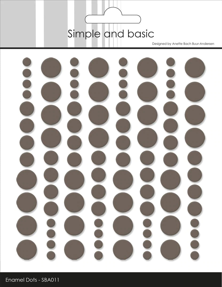 Simple and Basic Enamel Dots "Warm Grey 011"