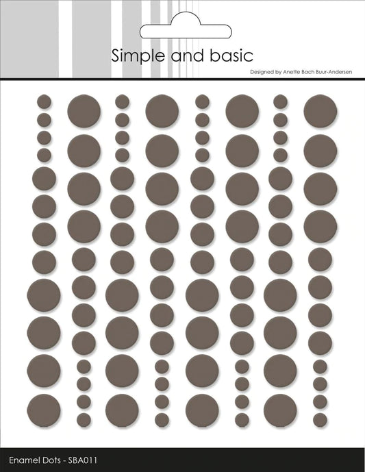 Simple and Basic Enamel Dots "Warm Grey 011"