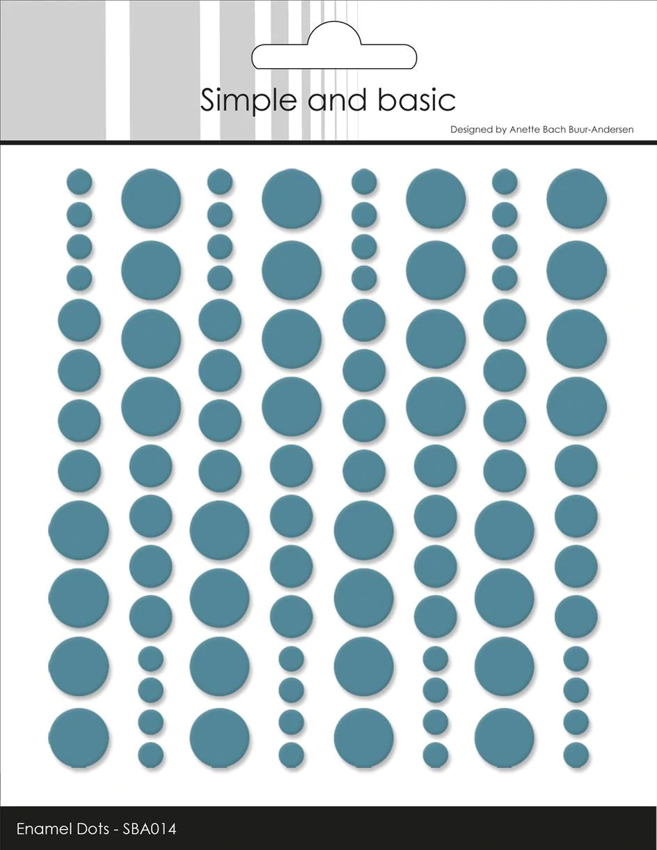 Simple and Basic Enamel Dots "Aqua 014"