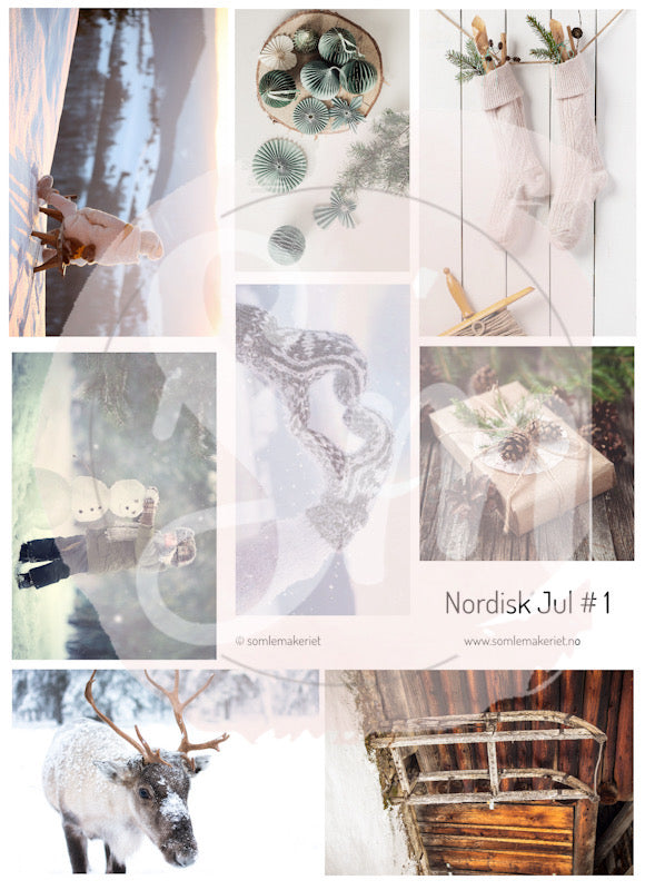Klippeark "Nordisk Jul #1" A4