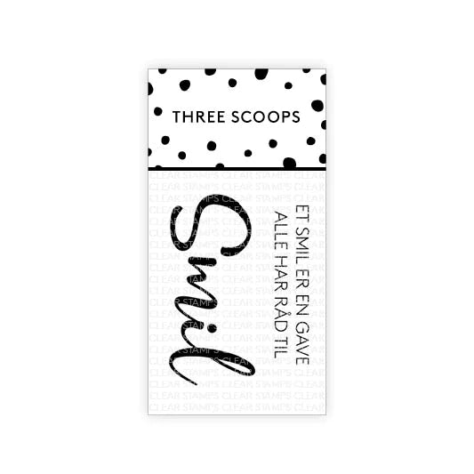 Three Scoops Clearstamp "Smil"