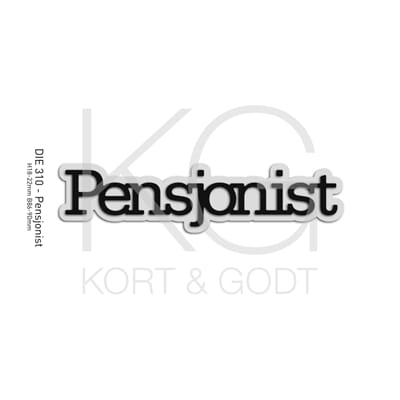 Kort & Godt Dies "Pensjonist, (med skygge)"