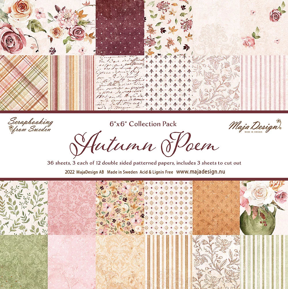 Maja Design Papirblokk «Autumn Poem» 6x6inch