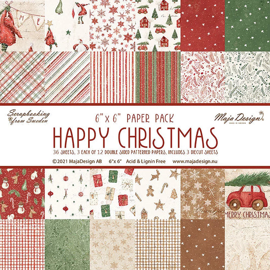 Maja Design Papirblokk «Happy Christmas» 6x6inch