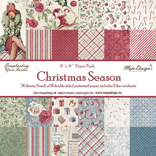Maja Design Papirblokk «Christmas Season» 6x6inch