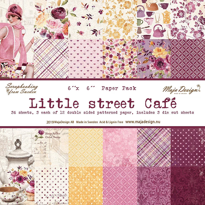 Maja Design Papirblokk «Little Street Cafe» 6x6inch