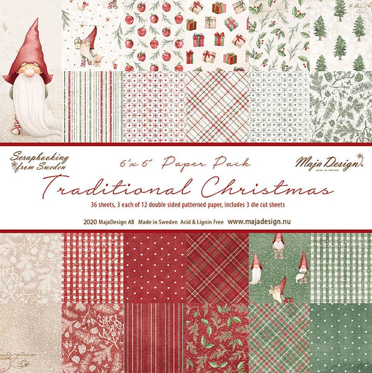 Maja Design Papirblokk «Traditional Christmas» 6x6inch