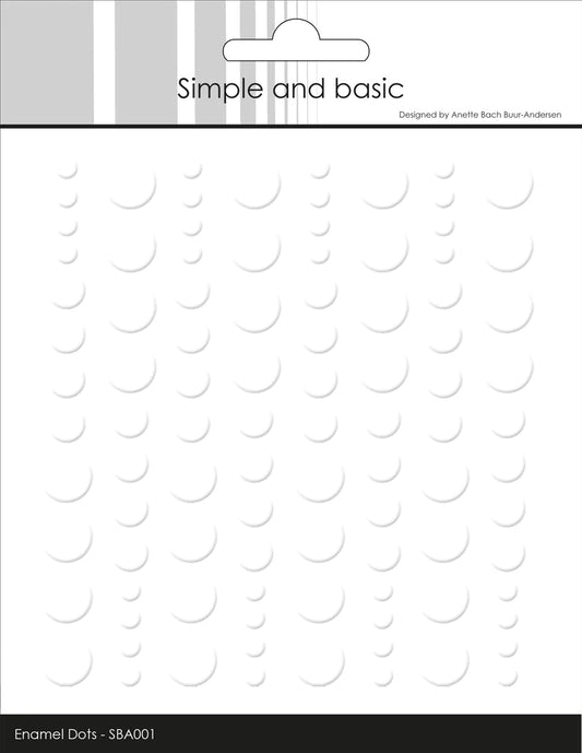Simple and Basic Enamel Dots "Soft White 001"