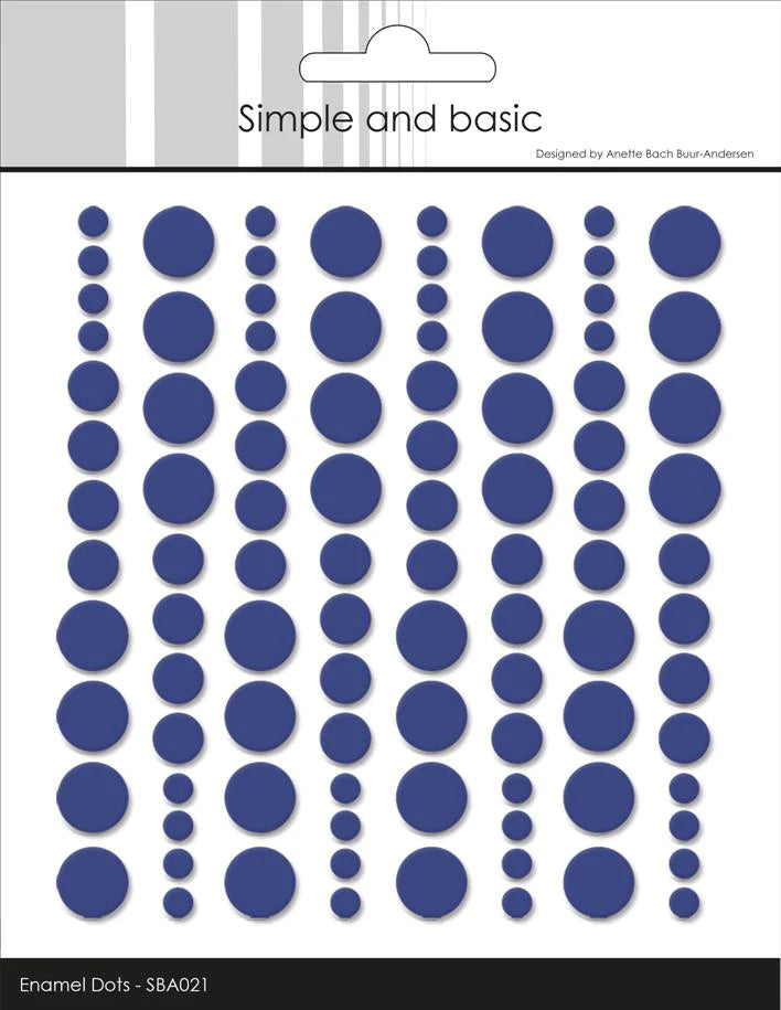 Simple and Basic Enamel Dots "Royal Blue 021" (Ny farge!)