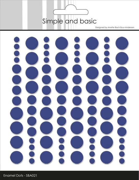 Simple and Basic Enamel Dots "Royal Blue 021" (Ny farge!)