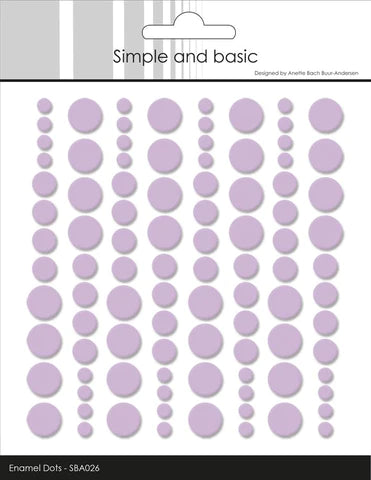 Simple and Basic Enamel Dots "Light Purple 026" (Ny farge!)