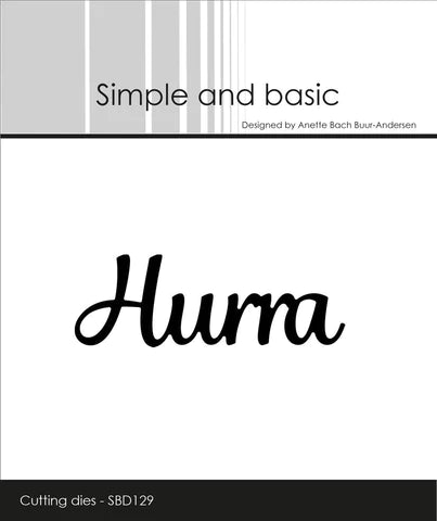 Simple and Basic die "Hurra"